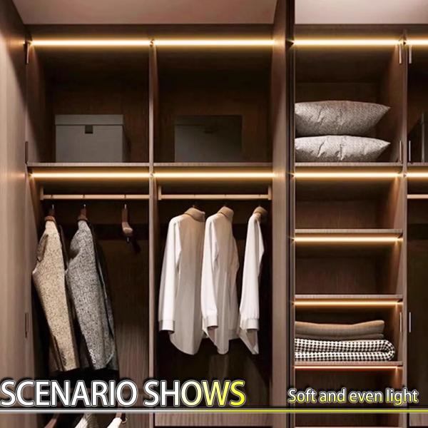 SMD5050 24V LED Light Strip Full Spectrum No Flicker Self-Adhesive for Home Wine Cabinet 3500k 5000k