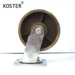 4 5 6 8 Inch Heavy Duty Cast Iron Castor Wheels for Industrial Material Handling