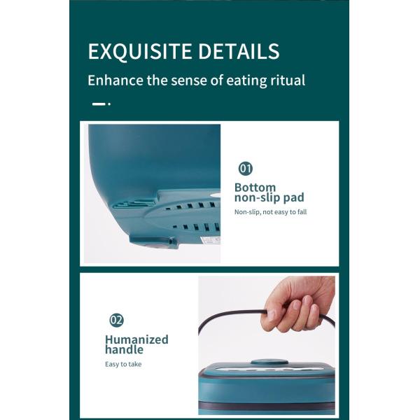 2.5L Multi Cookers 2.6qt 26x21x19.5cm 2 To 3 People Microcomputer Type