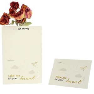 China Birthday Wedding 350gsm Kraft Paper Invitation Card With Envelop on sale