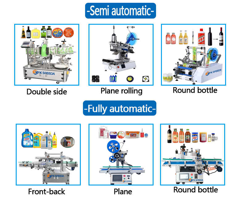 High Speed Double Side PLC Control Flat Square Bottle Table Top Labeling Machine for Card