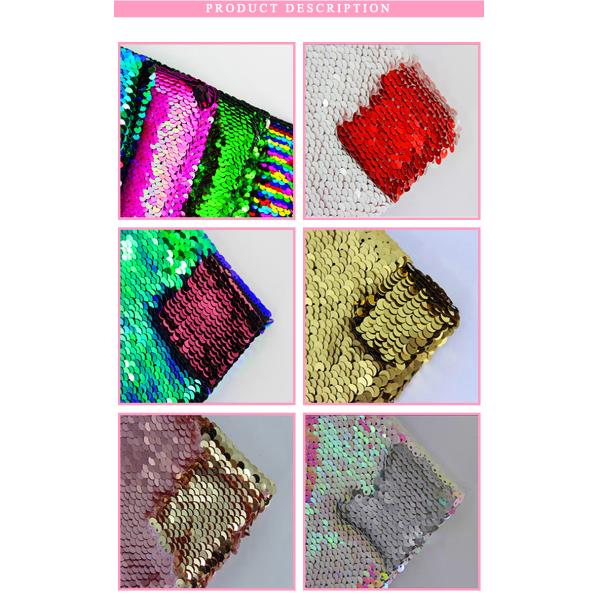 Wholesale 5mm Polyester Paillette Reversible Mermaid Sequin Fabric