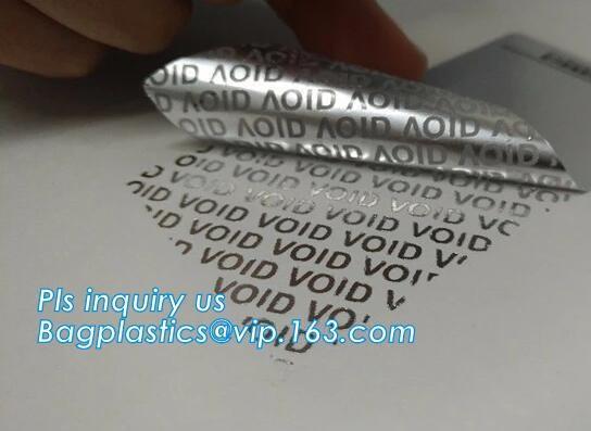 Custom Serial Number Barcode Security Warranty VOID Sticker Label If Broken,VOID Warranty Seal Sticker Printing Label,Ta