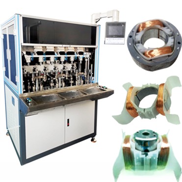 Speed Flying Fork Motor Stator Cooler Fan Coil Winding Machine with 0.5 Degree Accuracy