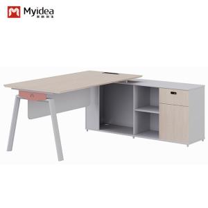 China Foshan factory Myidea Modern 4 Person Office Furniture Workstation Table With Metal Leg , Staff Executive Modern Office Workstation Desk on sale