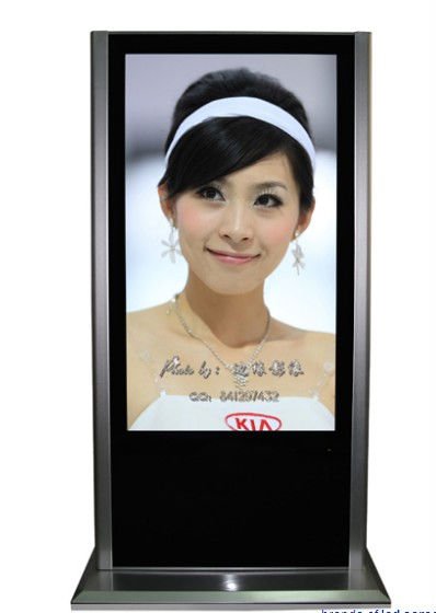 Lobby floor standing 46inch LCD loop AD video totem display player