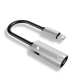 China 3.5mm Headphone Jack Adapter Earphone Adapter Splitter 2 in 1 Audio Jack and Charger for iPhone on sale