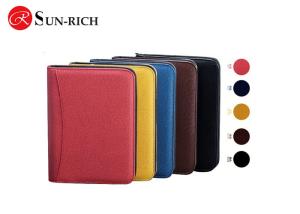 Wholesale Pu Leather Manager folder notebook with zipper and Calculator from china suppliers