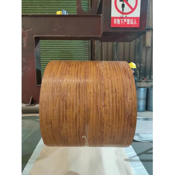 Wood Grain Printech Color Coated Coil PPGL Steel Coil Z275 PVDF DX51D