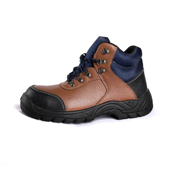 Men'S Steel Toe Steel Plate Work Shoes Nubuck Leather Anti Puncture Anti Slip Anti Static