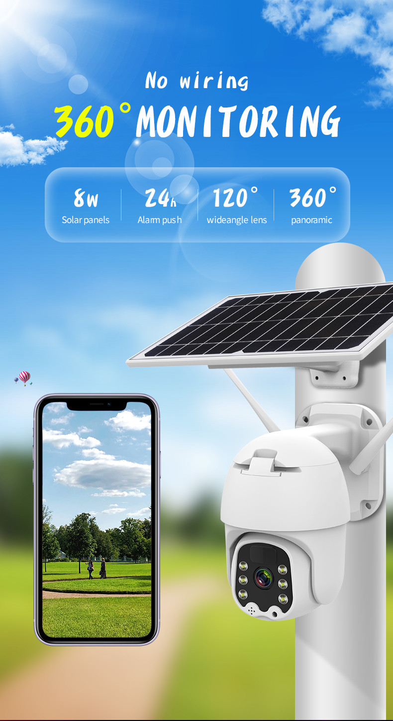 Glomarket Tuya 4G US/AU Smart Camera Two Ways Voice Intercom For Outdoor Ip Cctv Wireless Smart Security Camera System