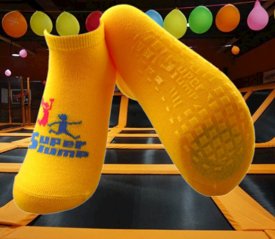 Funtastic Pattern Trampoline Grip Socks Snagging Resistance Bounce Socks For Trampoline Park