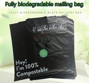 China Biodegradable Mailing Bag Compost Courier Bag PLA+PBAT Vegetable Starch Postal Packaging Bag Clothing Express Bag Logo on sale