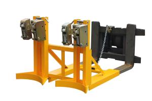 Wholesale 720Kg automatic electrical Stable Forklift Drum Lifter with Two Drums from china suppliers