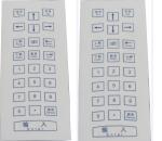 Dot matrix scratch proof Industrial Membrane Keyboard with numeric keypad