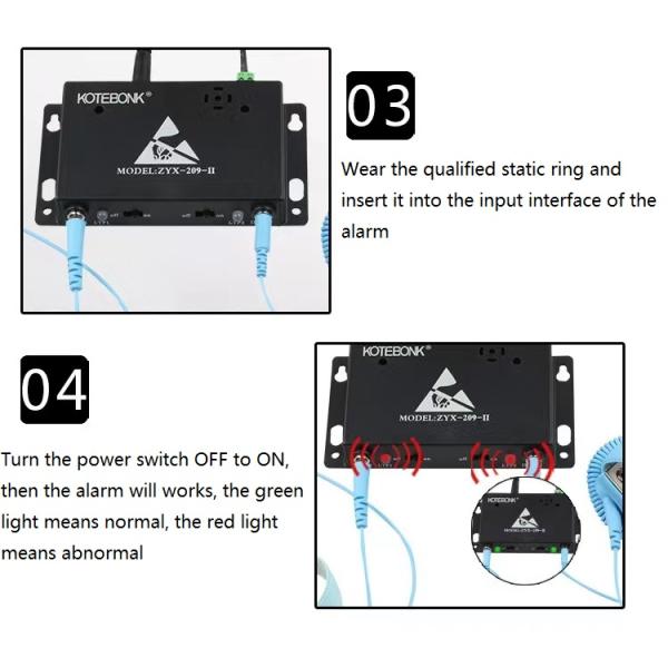 1.8W 2.5M ESD Wrist Strap Tester 135*73*20 Static Electricity Tester Meter