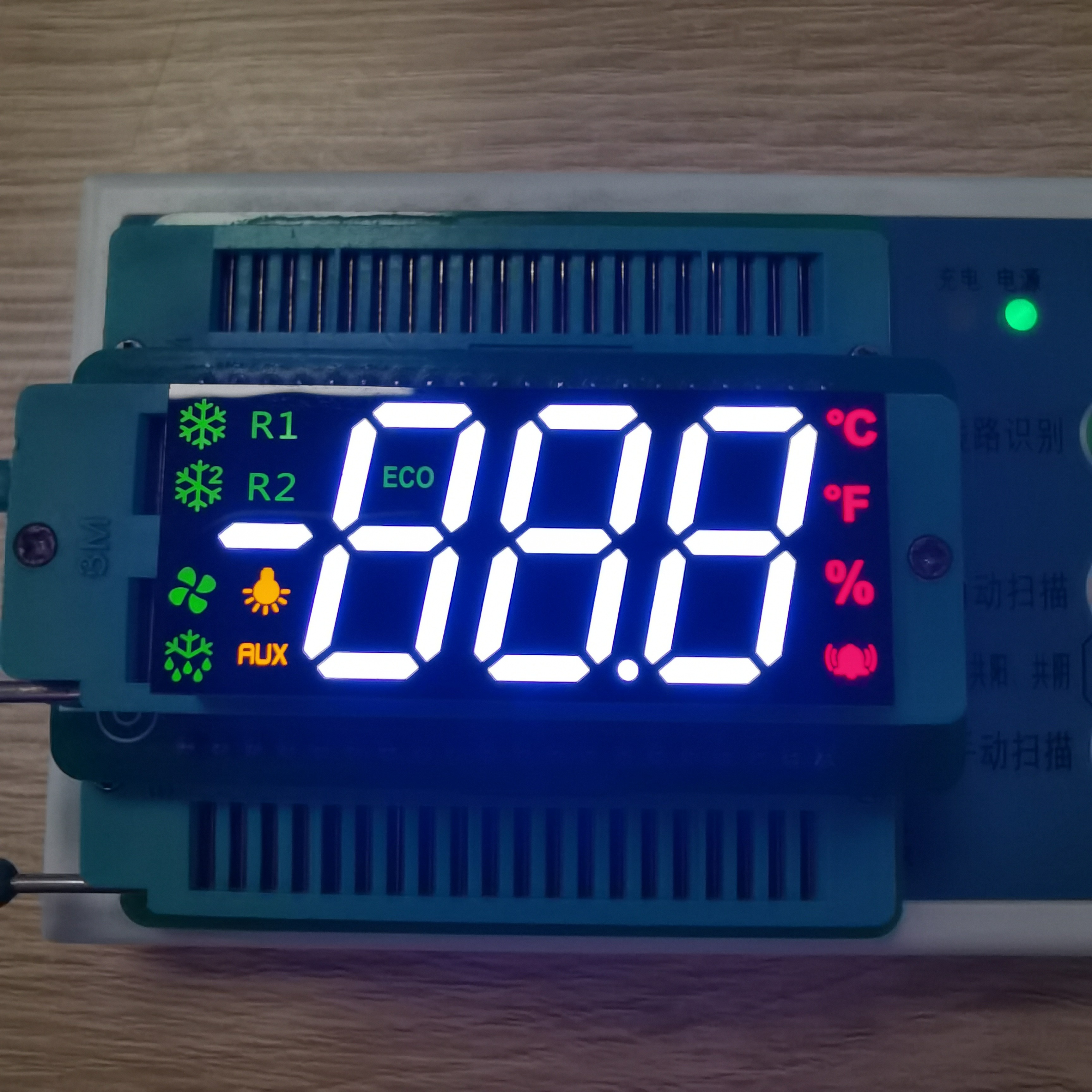 Multicolour Double Row Four Digit 7 Segment Led Display For Control Instruments