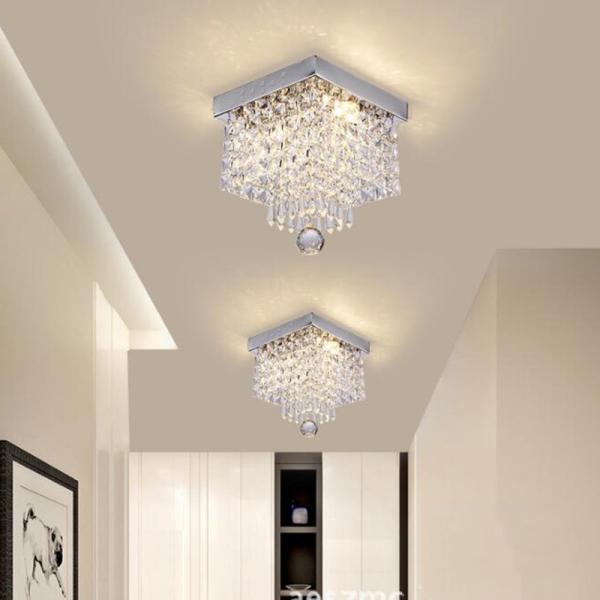 Crystal Led Ceiling Square Lamp for Corridor Ladder Entrance Chandelier(WH-CA-93)