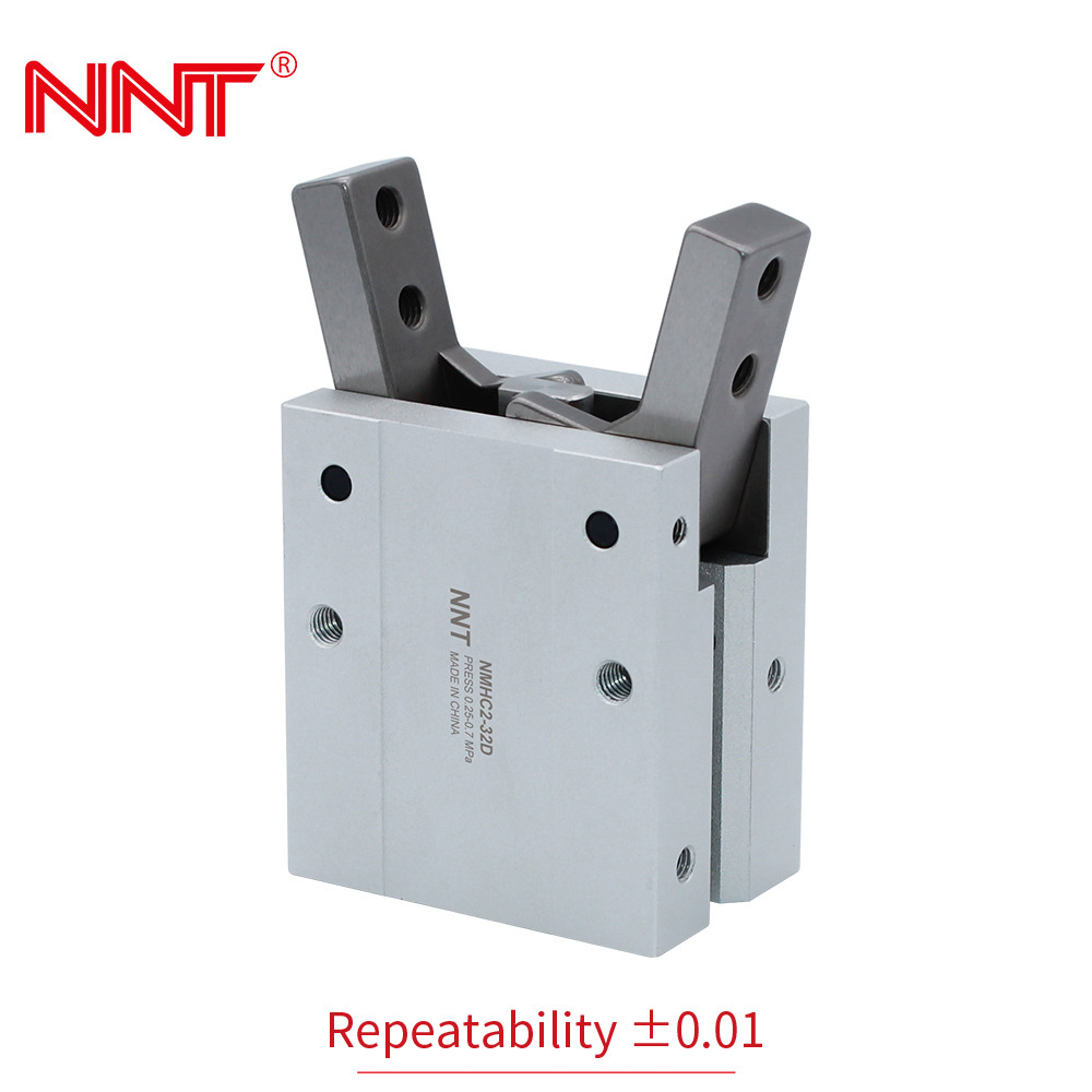Wholesale Non lube Angular Pneumatic Gripper , Aluminum 2 Finger Robot Gripper from china suppliers