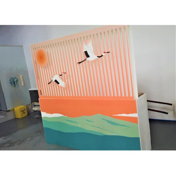 AA 001 Corrugated Display Board Flexo Corrugated Cardboard Room Dividers