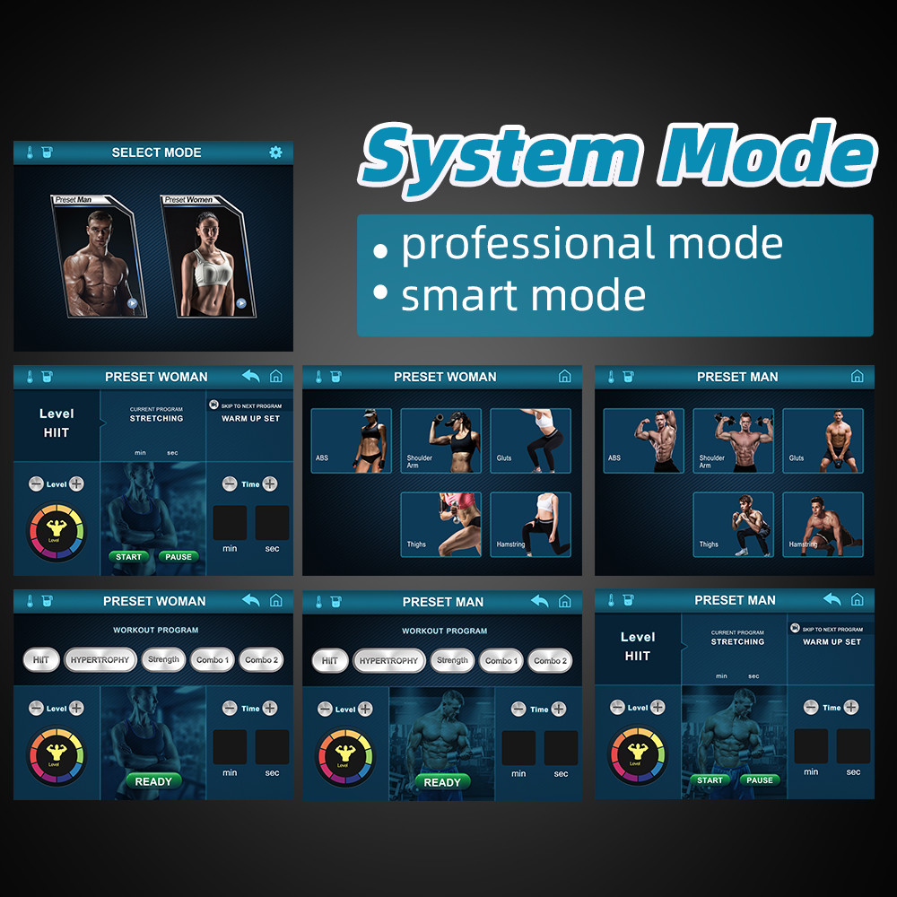 5 Modes of Movement for Optimal Results with EMS Sculpting Machine