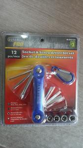 12 pcs socket & screwdriver bit set,hot & durable.