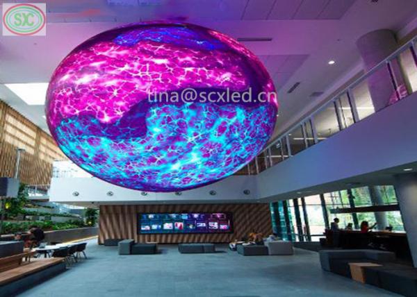 Video/Text/Image Display Sphere LED Screen with Front Service and ISO Certificat