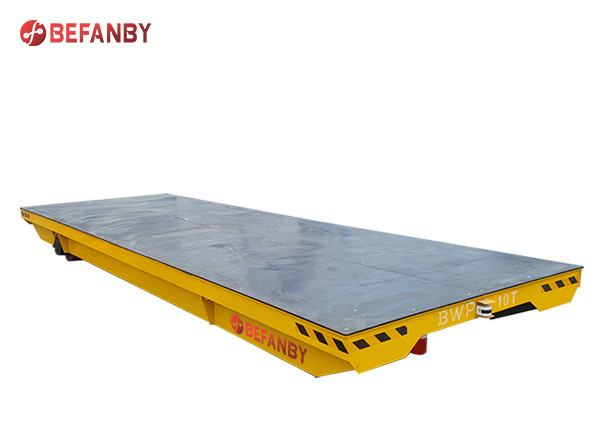 Flat Trackless Transfer Trolley Motorized Platform Cart Q235