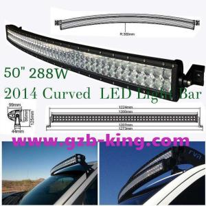 2014 New 50 288W 3W/CREE Curved LED Light Bar Spot/Flood Beam