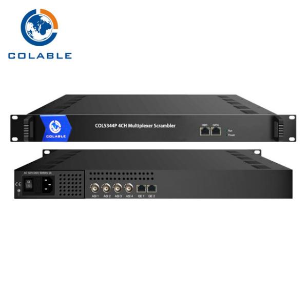 Quality 4 Channels ASI IP Multiplexer Scrambler Digital TV Headend IP MUX Scrambler COL5344P for sale