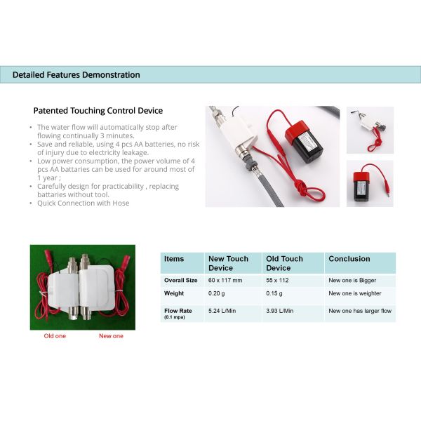 Swiveling Spout Deck Mounted Kitchen Faucet IPX5 Motion Sensor Tap