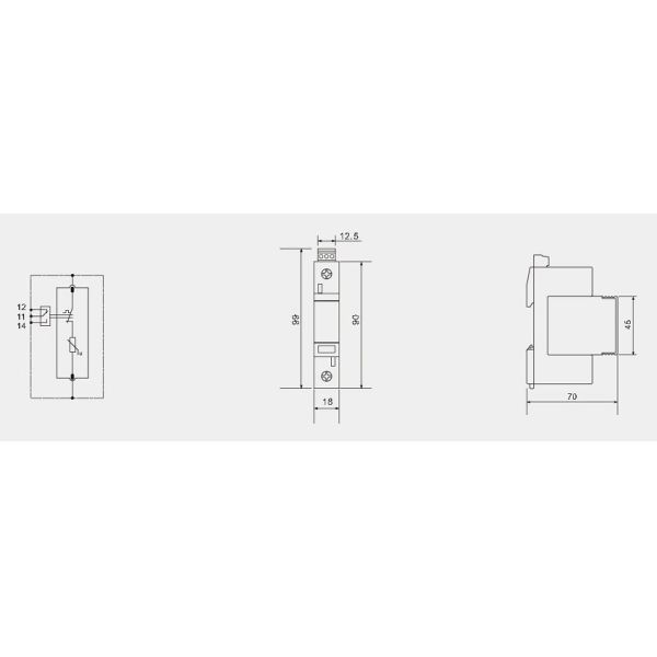 BR-20 2P 20kA Type 2 Surge Protective Device Single Phase Spd Lightning Arrestor