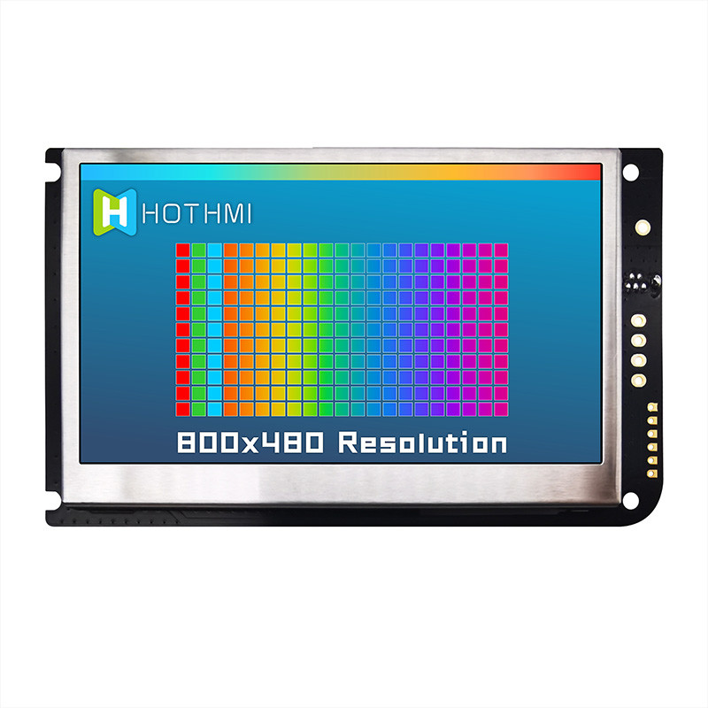 4.3 Inch UART Resistive Touch Screen TFT LCD 800x480 Display With Lcd Controller Board