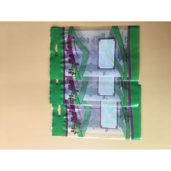 OPP + CPP Composite Packaging Poly Bags Open Bottom Heat - Sealed For Dried Fruit
