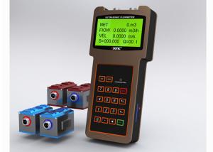 China Handheld ultrasonic Ultrasonic Flow Meters / water flow meter with clamp on transducer on sale