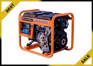 Economical 5 Kw Gasoline Electric Generator Orange Color Continuous Stable Running