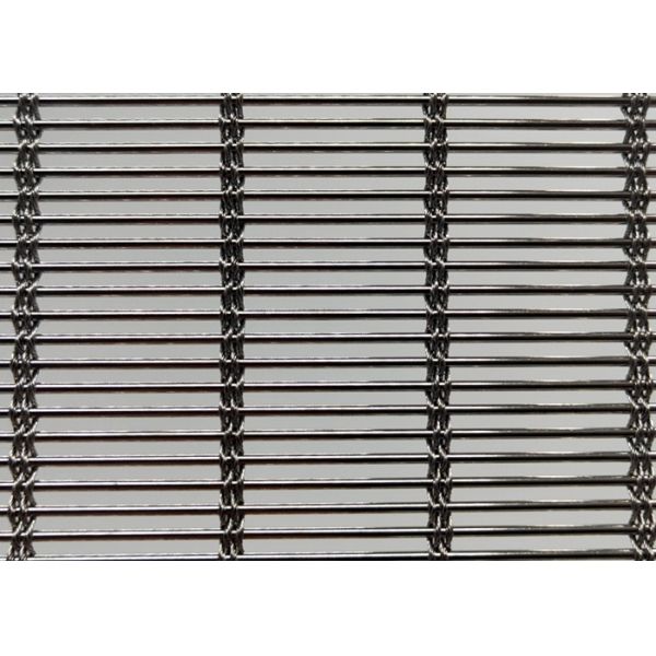 10m Woven Architectural Metal Mesh / Decorative Mesh Curtain For Construction