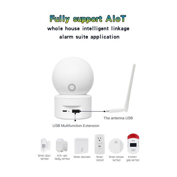 Mini Wifi Home Security CCTV Camera System Wireless High Dimension