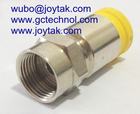 F compression connector CMP waterproof connector for RG59 universal all brass made