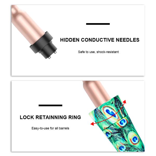 Black 6 In 1 Interchangeable Ceramic Curling Set PTC Heater 50-60Hz