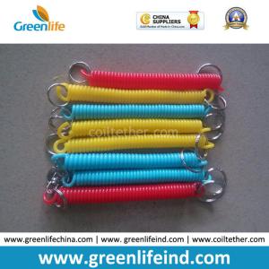 Multi Colors Plastic Safe Spring Strings Coiled Key Chains