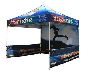 China Aluminum Structure Custom Printed Canopy Tent CMYK Heat Transfer Printing on sale