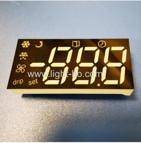 Customized Multicolour Triple Digit 7 Segment LED Display Module For Refrigerator Control Panel