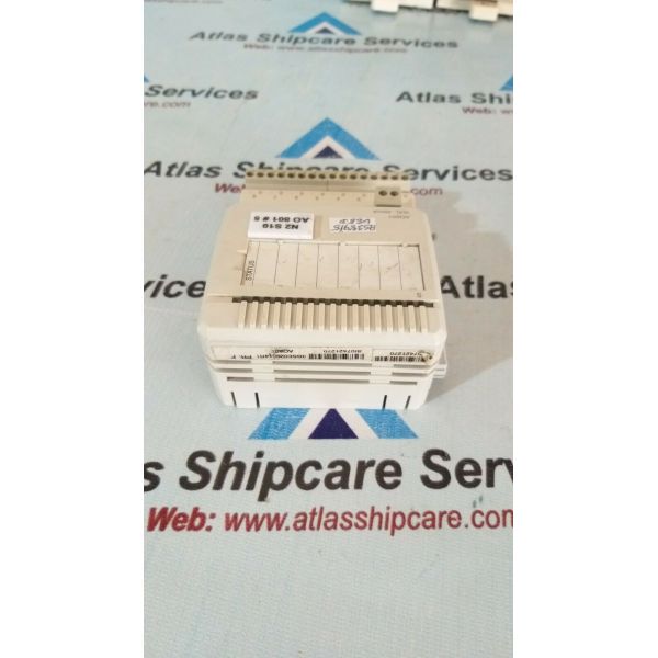 ao801 3bse020514r1 brand new ad riginal, Analog Output Module,20mA, 12 bit, RLmax 850 Ohm, Rated isolation 50V.