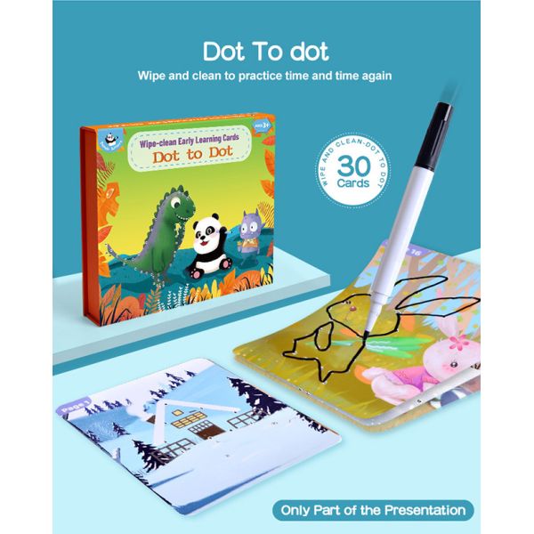 Early Learning Flashcards For 3 Year Olds , Mathematical Thinking Child Brain Games