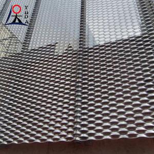 China Stainless Steel Metal Expanded Mesh Office Building Facade Decoration Fence Sheet on sale