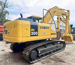 China Vertical Depth 3.48m Used Crawler Excavator Pre Owned  Komatsu Excavator Pc200 on sale