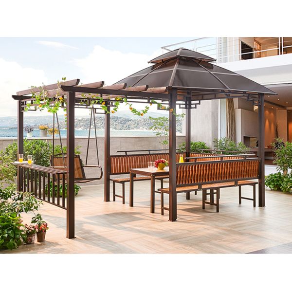 Outdoor Insect Prevention PVC Column Garden Arches and Arbors for Balcony Farm Park