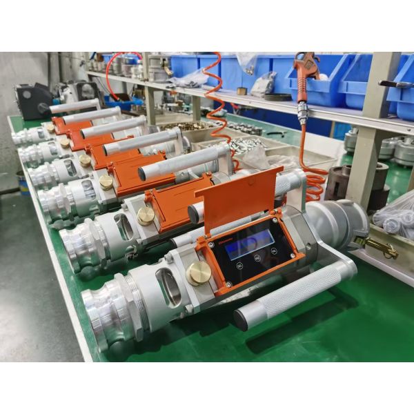 Bernet band portable tube flow meter for tank truck