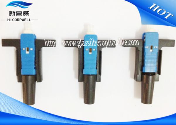 Quality SC UPC APC SM Fiber Optic Fast Connector , Ftth Fast Connector Push Type for sale
